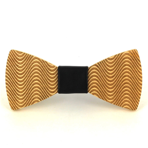 Nœud Papillon en bois Vagues