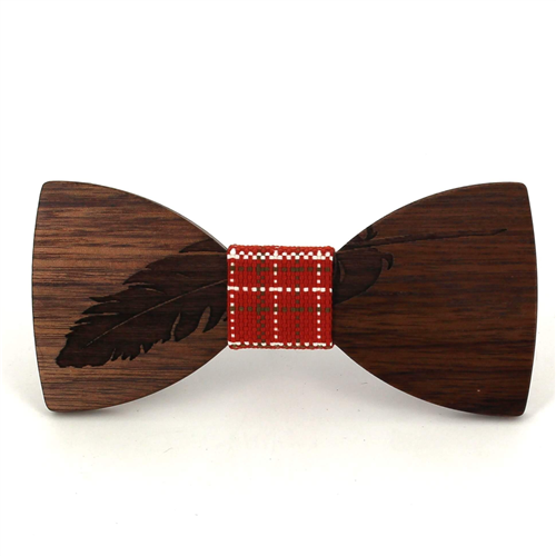 Nœud Papillon en bois plume