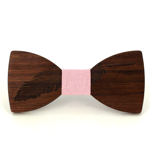 Nœud Papillon en bois plume