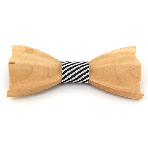 Nœud Papillon en bois en relief