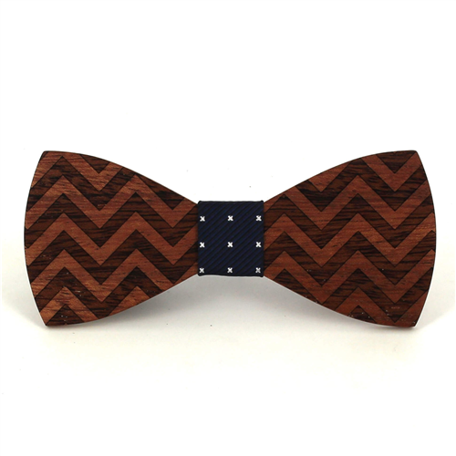 Nœud Papillon en bois Zig Zag