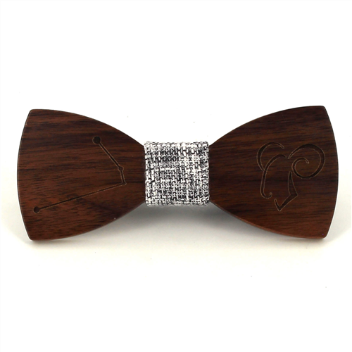 Nœud Papillon en bois Zodiac Bélier