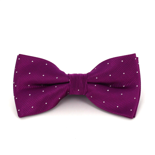 Nœud Papillon violet à pois brillants