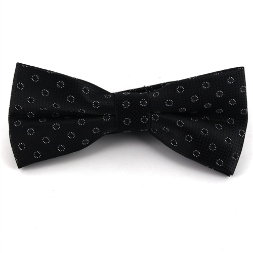 Nœud Papillon Noir Cercles Noirs