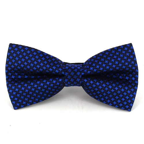 Nœud Papillon Noir Croix Bleues