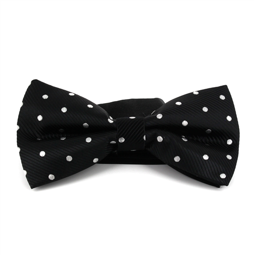 Nœud Papillon noir à pois blancs