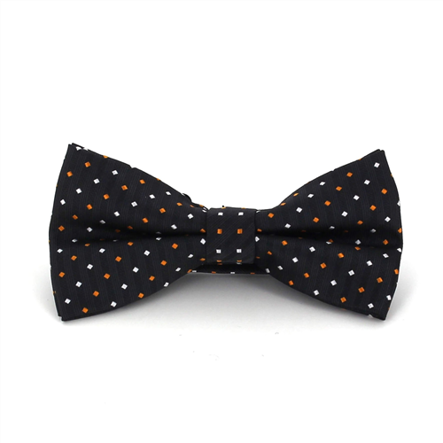 Nœud Papillon Noir à Pois Carrés