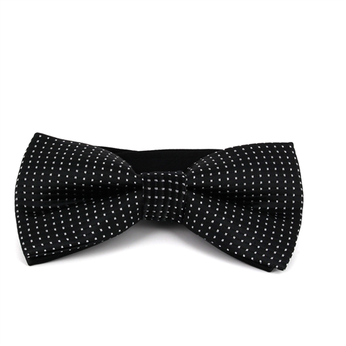 Nœud Papillon noir à pois et carreaux