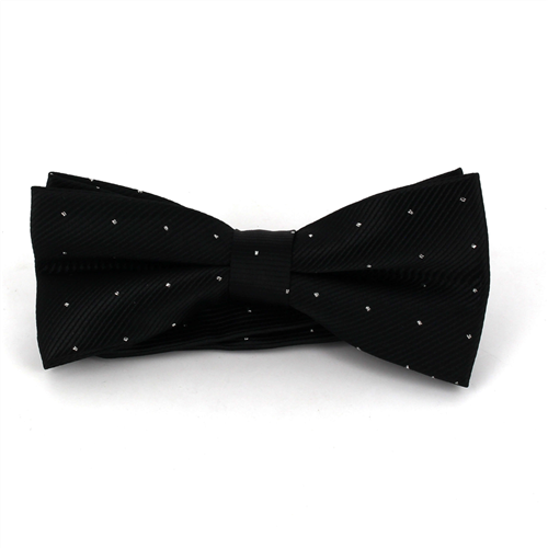 Nœud Papillon Noir à Pois Brillants