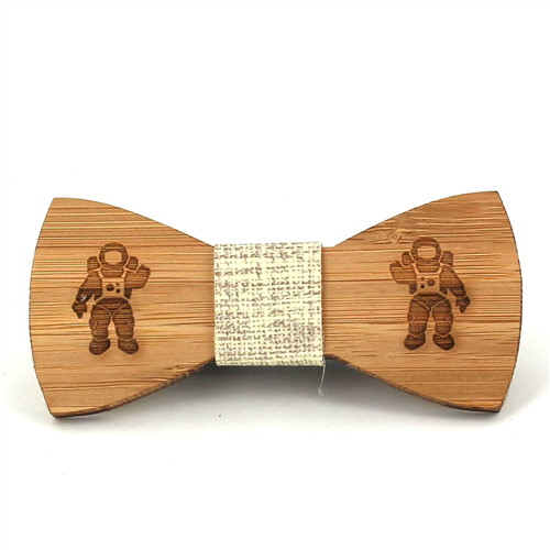 Nœud Papillon Enfants en Bambou Astronaute