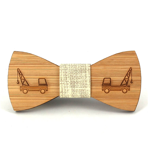 Nœud Papillon Enfants Bambou Camion-Grue