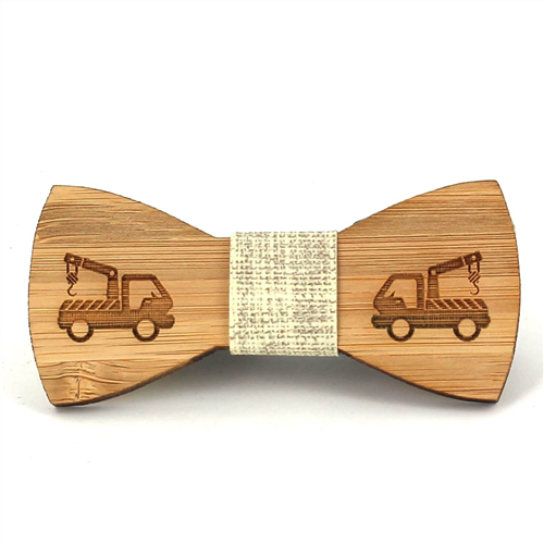 Nœud Papillon Enfants Bambou Camion-Grue