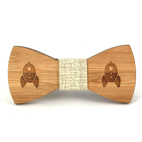 Nœud Papillon Enfants Bambou Fusée