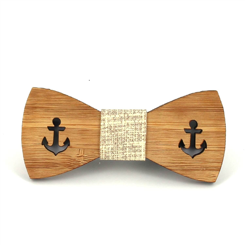 Nœud Papillon Enfants Bambou Ancre Creuse