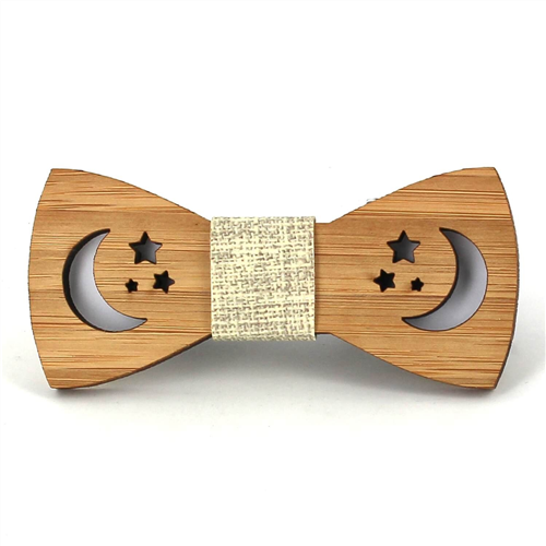 Nœud Papillon Enfants Bambou Creux Ciel