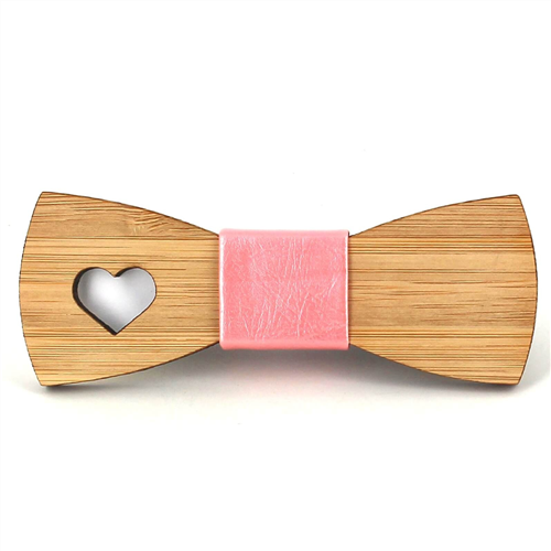 Nœud Papillon Enfants Bambou Coeur Creux