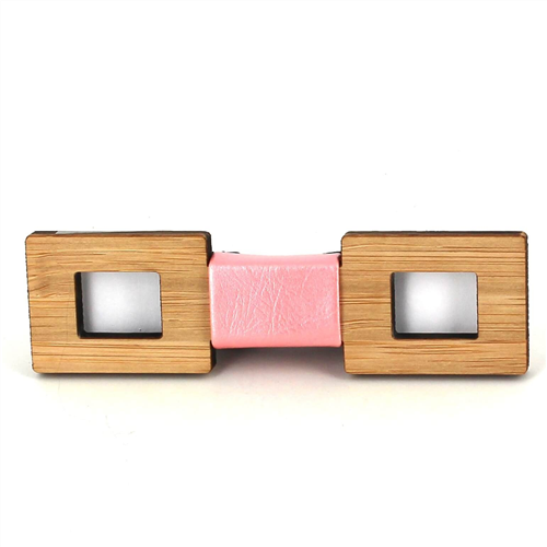Nœud Papillon Enfants Carré Creux en Bambou
