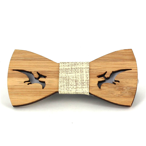 Nœud Papillon Enfants Bambou Creux Ptérodactyle
