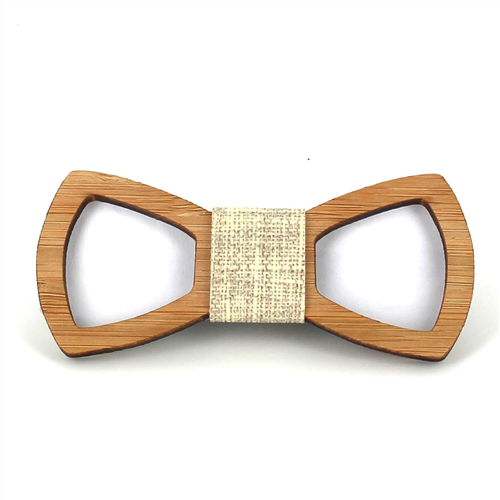 Nœud Papillon Enfants en Bambou Creux Arrondi