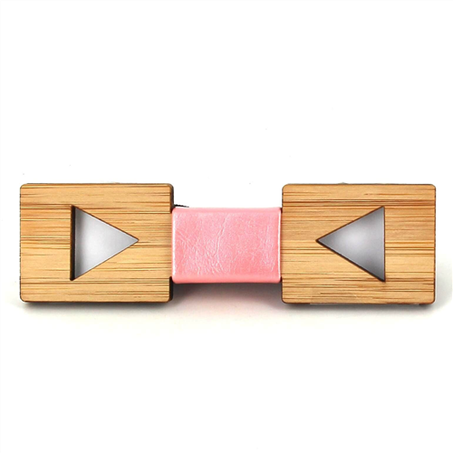 Nœud Papillon Enfants en Bambou Triangle Creux