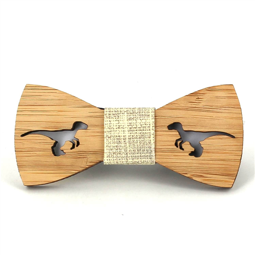 Nœud Papillon Enfants Bambou Creux Vélociraptor