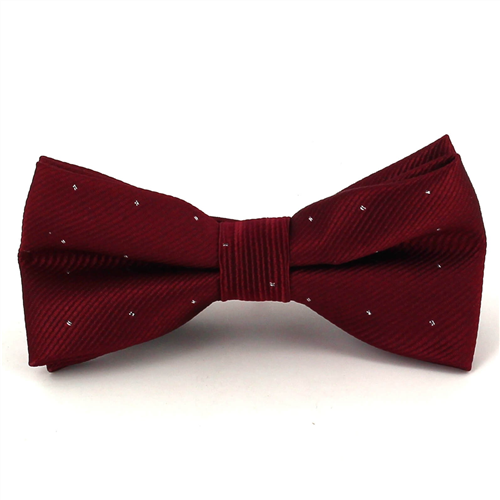 Nœud Papillon Enfants Bordeaux à Pois