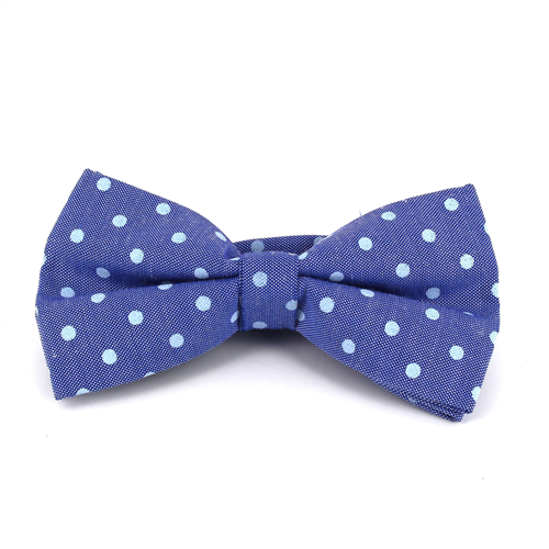 Nœud Papillon Oxford à pois bleu