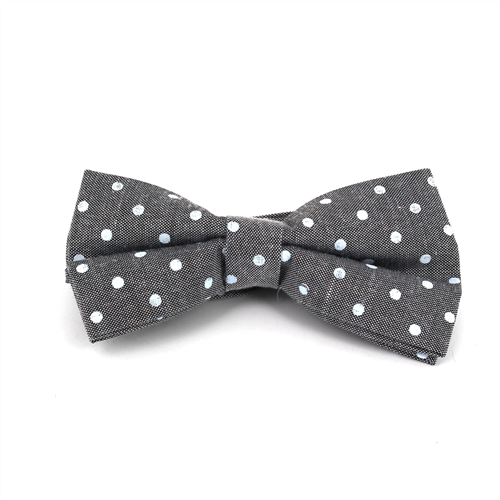 Nœud Papillon à pois gris Oxford