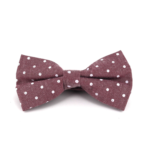 Nœud Papillon Oxford à pois rouge