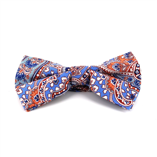 Nœud Papillon Paisley Bleu