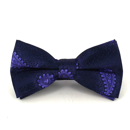 Nœud Papillon Paisley Bleu