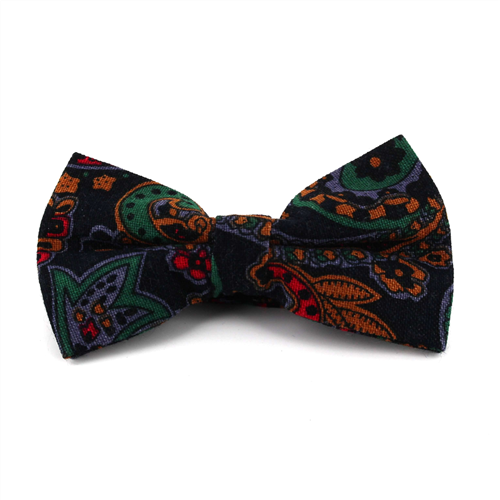 Nœud Papillon Paisley Bleu Foncé