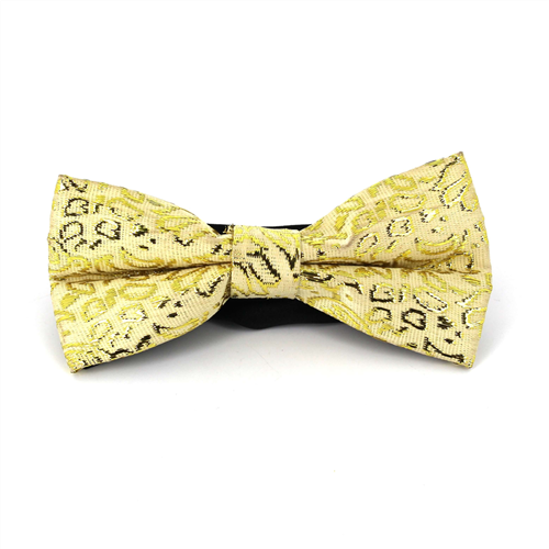 Nœud Papillon Paisley Jaune Brillant