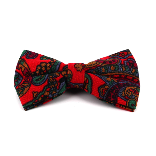 Nœud Papillon Paisley Rouge
