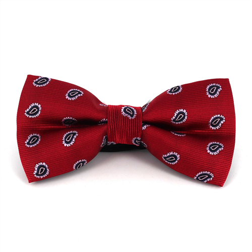 Nœud Papillon Paisley Rouge