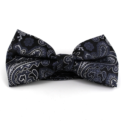 Nœud Papillon Paisley XL Gris