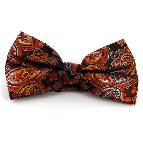 Nœud Papillon Paisley XL Orange
