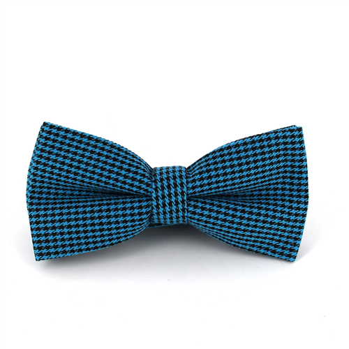 Nœud Papillon Pied-de-poule Bleu et Noir