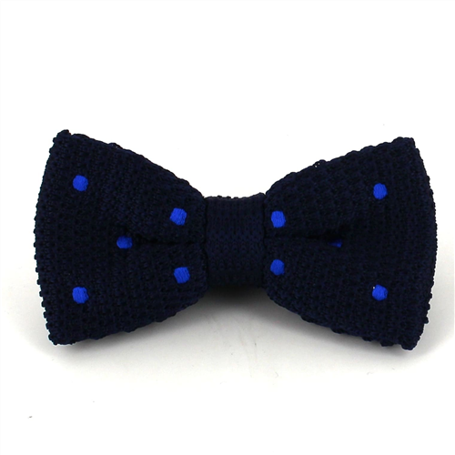 Nœud Papillon à pois bleu marine