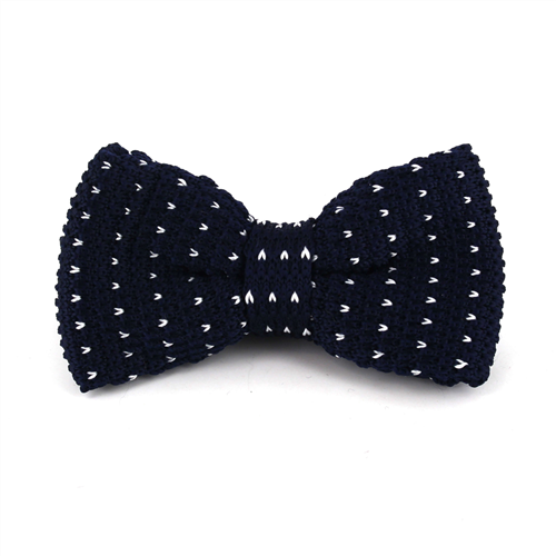 Nœud Papillon à pois bleu avec des taches blanches