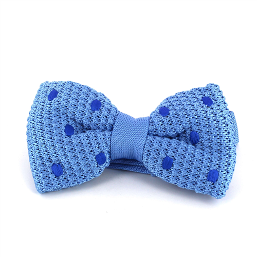 Nœud Papillon à pois bleu ciel