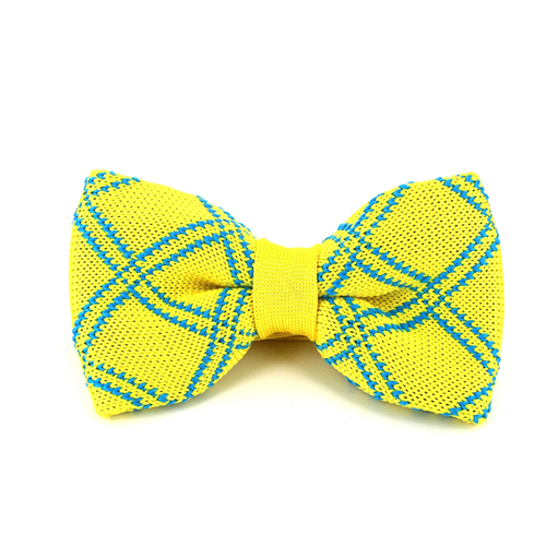 Nœud Papillon à carreaux jaune