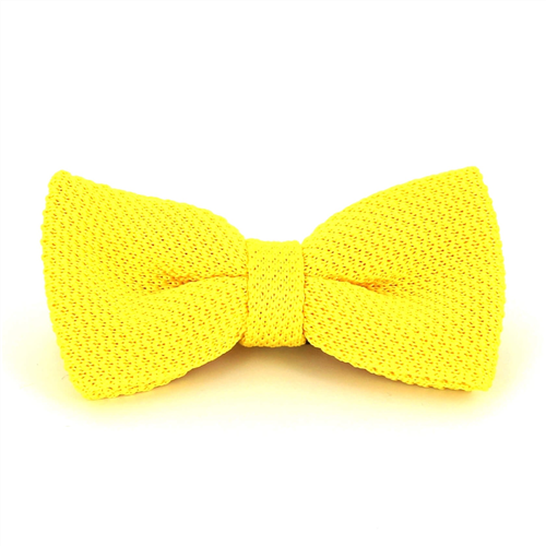 Nœud Papillon en point lisse jaune