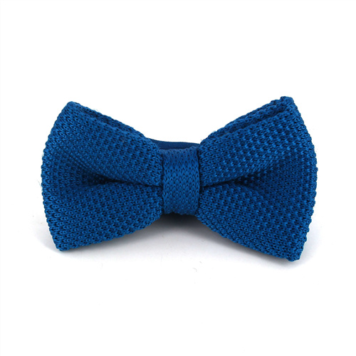 Nœud Papillon en point lisse bleu cobalt