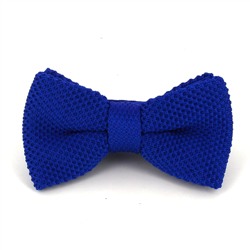 Nœud Papillon en point lisse bleu marine