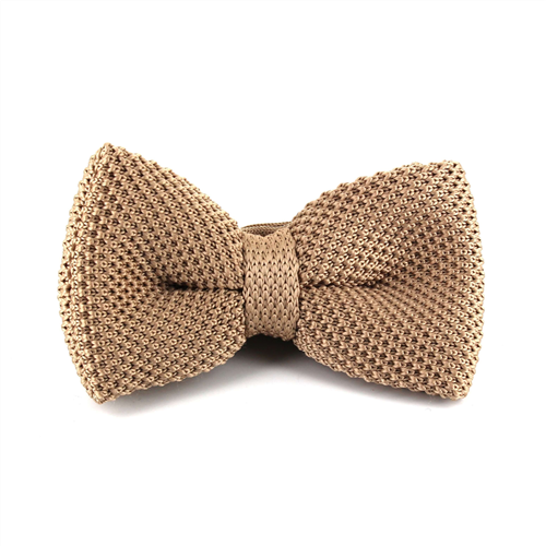 Nœud Papillon en point uni beige