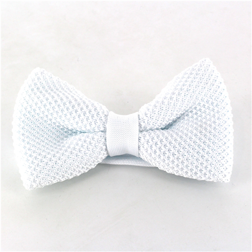 Nœud Papillon en point lisse blanc