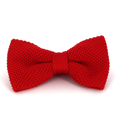 Nœud Papillon en point lisse rouge