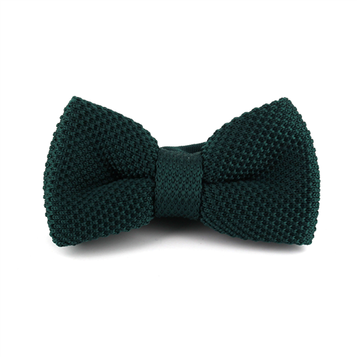 Nœud Papillon en point uni vert foncé