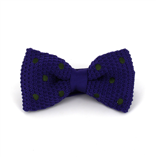 Nœud Papillon à pois violet foncé